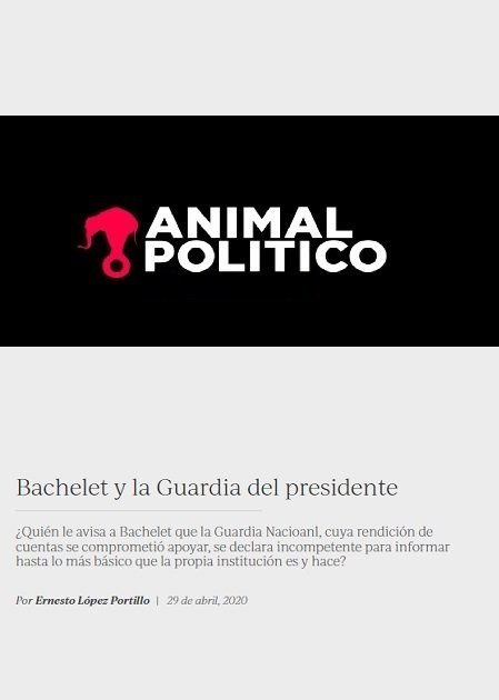Bachelet y la Guardia del presidente