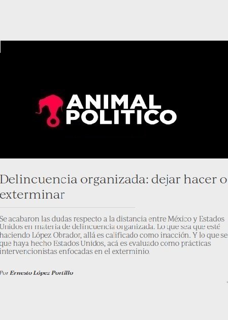 Delincuencia organizada: dejar hacer o exterminar