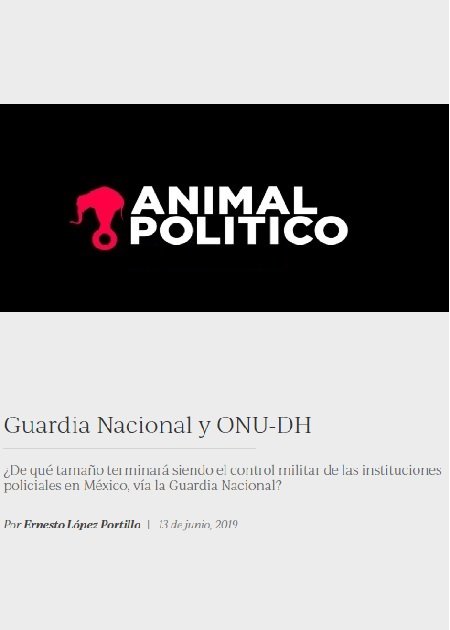 Guardia Nacional y ONU-DH