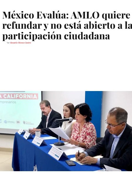 México Evalúa: AMLO quiere refundar y no está abierto a la participación ciudadana
