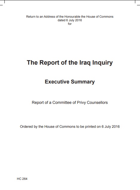 The Report of the Iraq Inquiry. Executive Summary